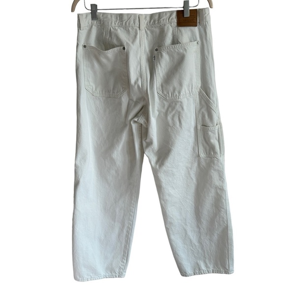 Levi's White Dad Utility Jeans, Size 32 - Picture 8 of 13